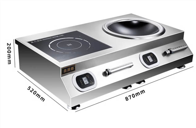 江苏苏州市创新品牌厨鑫双头单尾电磁炒灶卓越品质 产品细节大揭秘图1