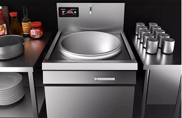 江苏苏州市环保品牌厨鑫双头单尾电磁炒灶产品功能多样 实用性强图1