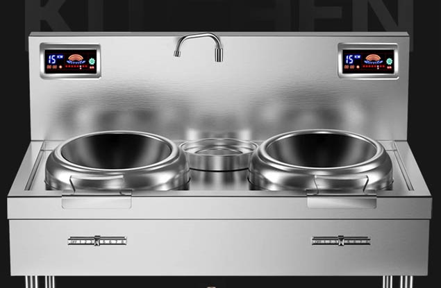 广东东莞市责任品牌方宁双头单尾电磁炒灶精美包装 送礼自用两相宜图1