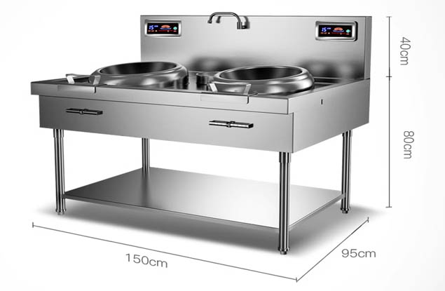 山东滨州市消费者喜欢品牌神鹰双头单尾电磁炒灶引领行业 创新科技产品图1