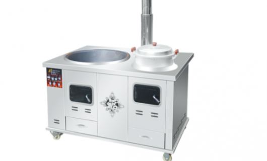 双侧板大门柴火灶：点燃<span class=