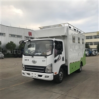 天宏专用汽车机械设备解放流动厨房餐车 全自动液压拓展 蓝牌c1驾照图片 价格