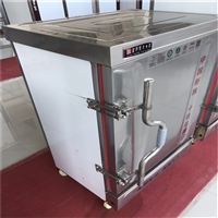 山东厨帮邦机械设备商用全自动蒸饭柜价格 电热蒸饭柜双门24盘 不锈钢蒸汽蒸饭柜图片 价格