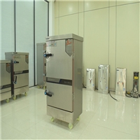 遥墙厨具机械设备节能蒸柜 不锈钢电蒸柜 山东多功能食堂蒸饭柜图片 价格