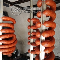 兆源机械设备红肠灌肠机 香肠加工设备 全自动烤肠烘烤箱图片 价格