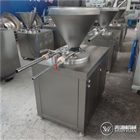 兆源机械机械设备香肠双管灌肠机,烤肠油压式灌肠机器,台烤加工机器图片 价格