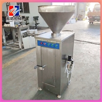 山东振皓机械设备红肠气动定量灌肠机  振皓香肠扭结灌装设备 烤肠鸡肉肠打结灌肠机图片 价格