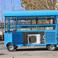 极致商贸机械设备电动四轮商铺地摊车 四轮餐车 摆摊街景<span class=