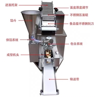 万芒机械机械设备全自动饺子机 冷冻包饺子机 水饺机 万芒 小型饺子机 早餐店饺子机图片 价格