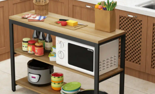 厨房储物架：5层收纳+承重100kg实测，小户型家庭的“空间魔术师”，家居博主力荐收纳神器