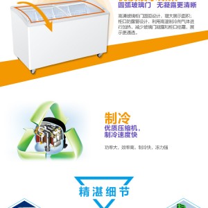 上海受欢迎品牌haier海尔卧式冷冻冰柜<span class=